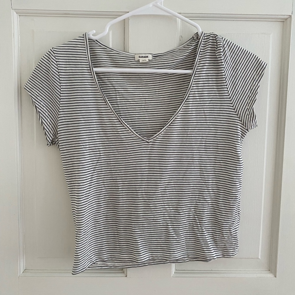 Garage striped top